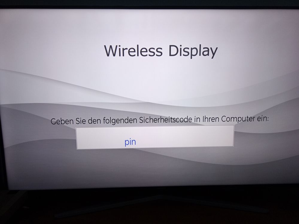 diese Nachricht dann auf den TV