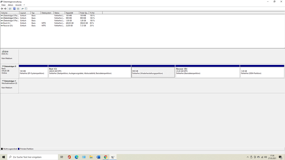 Datenträgerverwaltung