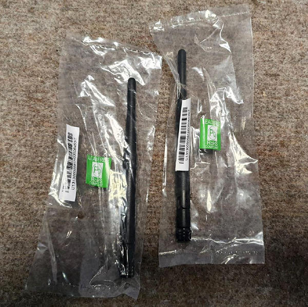 WLAN antennas from the scope of delivery