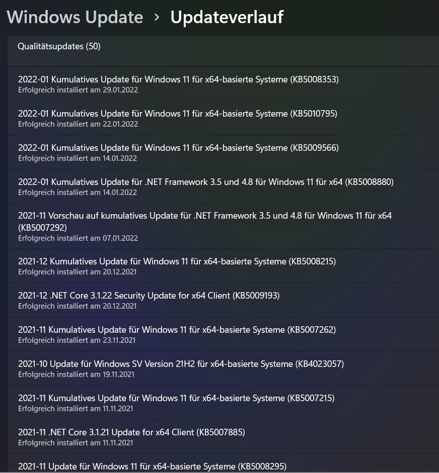 Windows 11 Updates