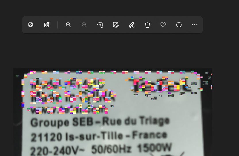 Grafikfehler Win11 Fotoanzeige
