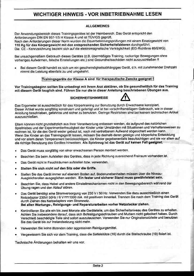 Gelöst Such Bedienungsanleitung zu crane sports MEDION