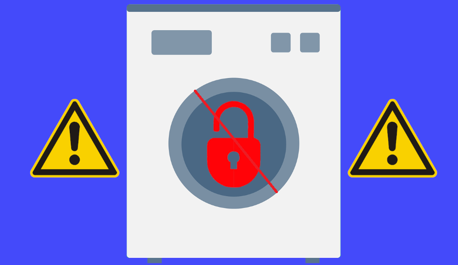 Why does the washing machine door not open at the MEDION Community