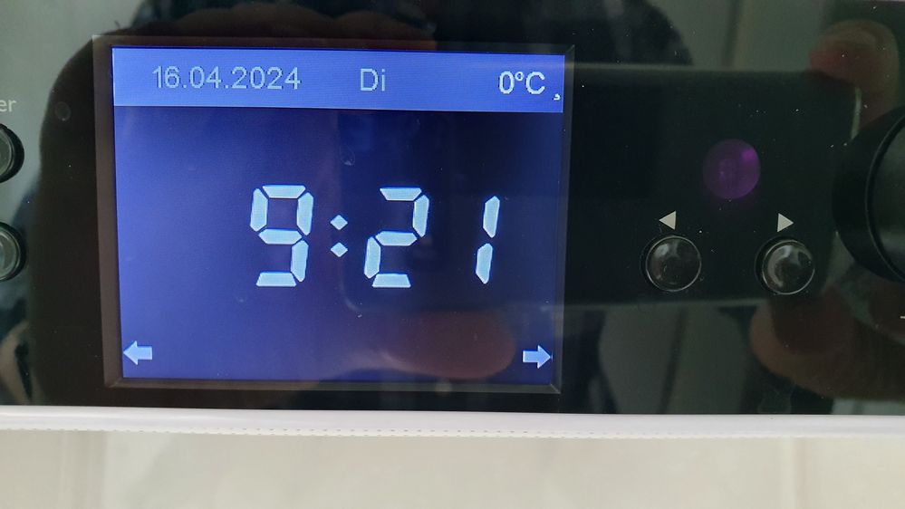 Uhrzeit -2 Std zur Sommerzeit