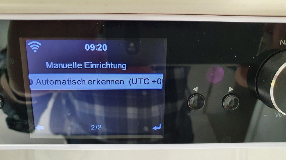 Einstellung Uhrzeit automatisch