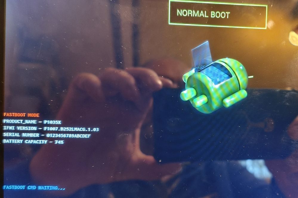 Tablet bleibt da stehen....