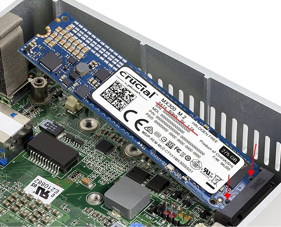 Bild 2. M2 SSD mit SATA Anbindung