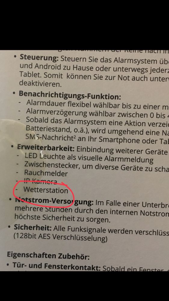 Rückseite Verpackung