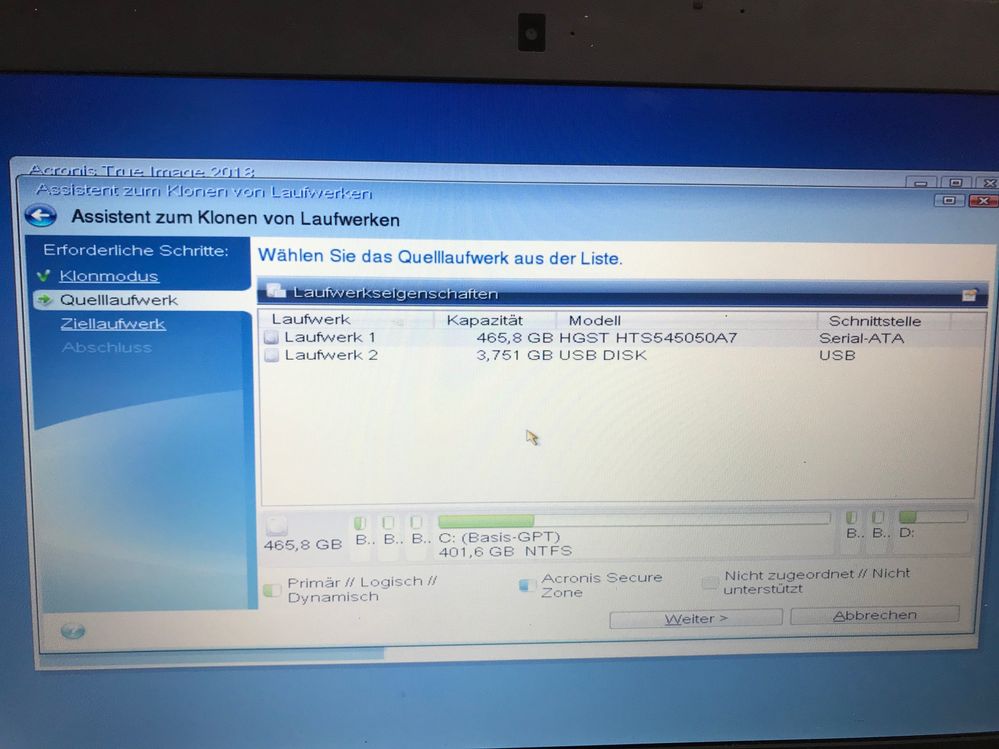 TrueImage USB Win Dyn