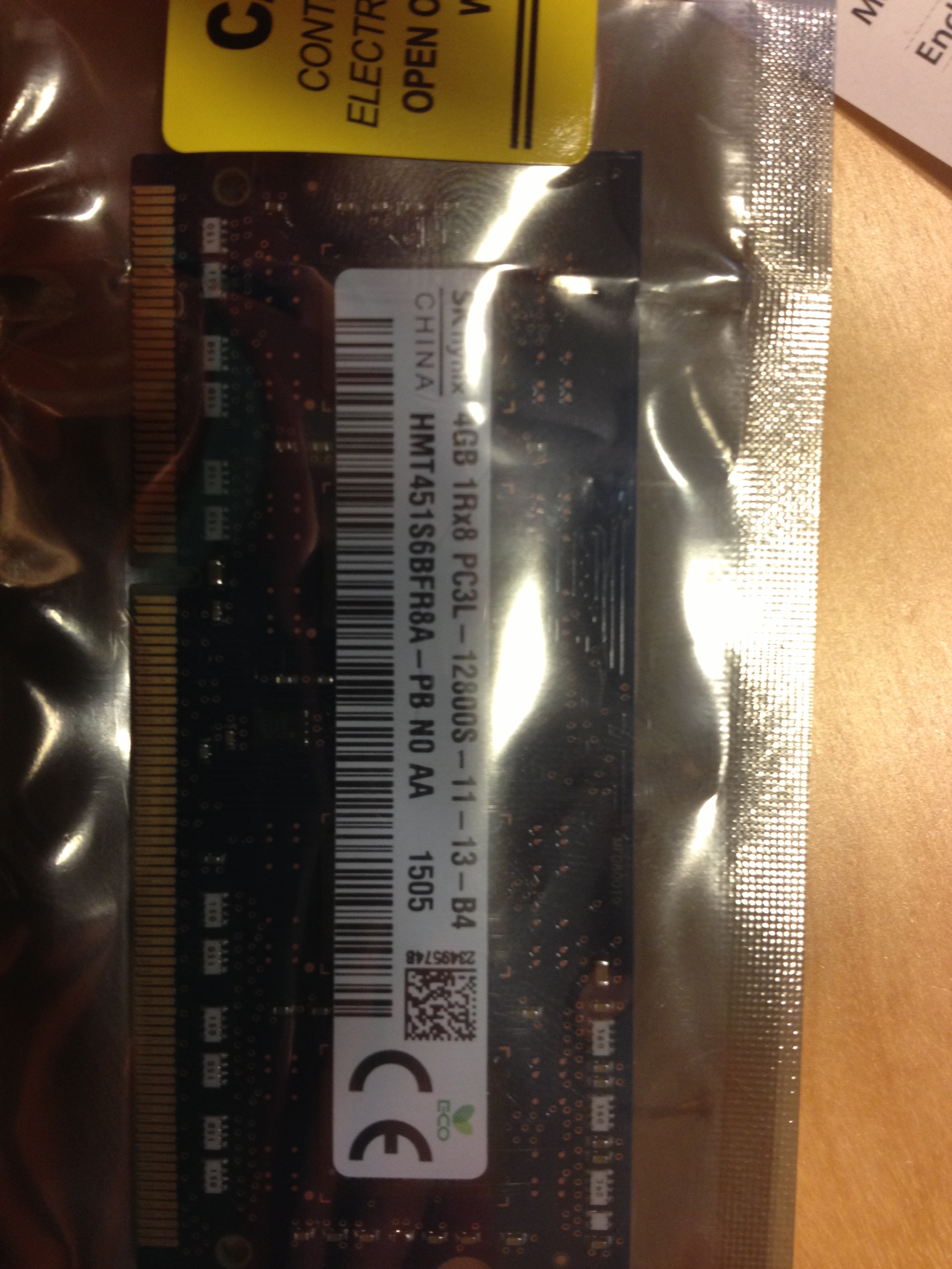 Verbauter 4 GB Ram-Baustein