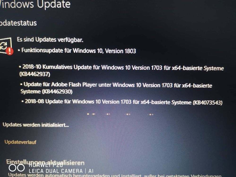 das steht jetzt schon eine ganze weile so da