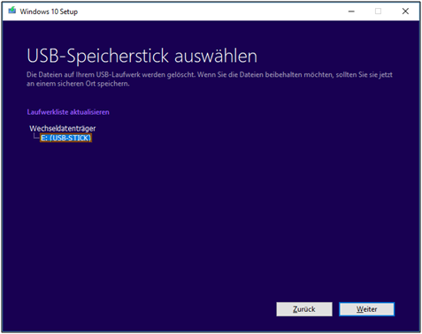 Windows 10 reparieren mit media creation tool