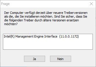 alte Version für das Intel ME Interface