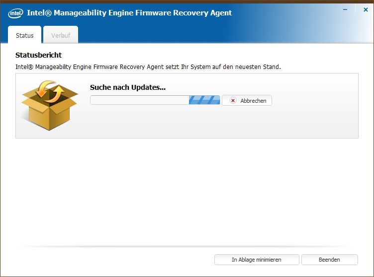 Firmware Recovery Agent sucht...