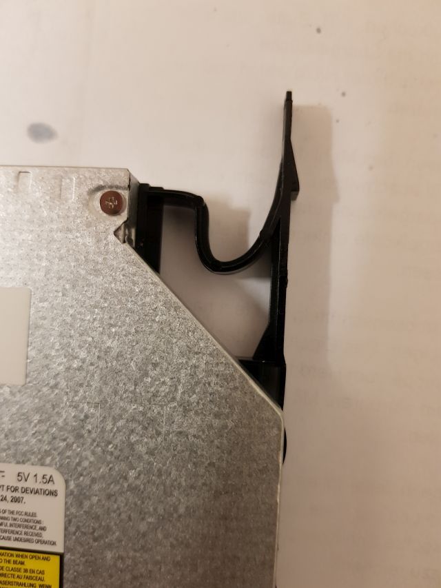 Draufsicht, Plastikteil rechts