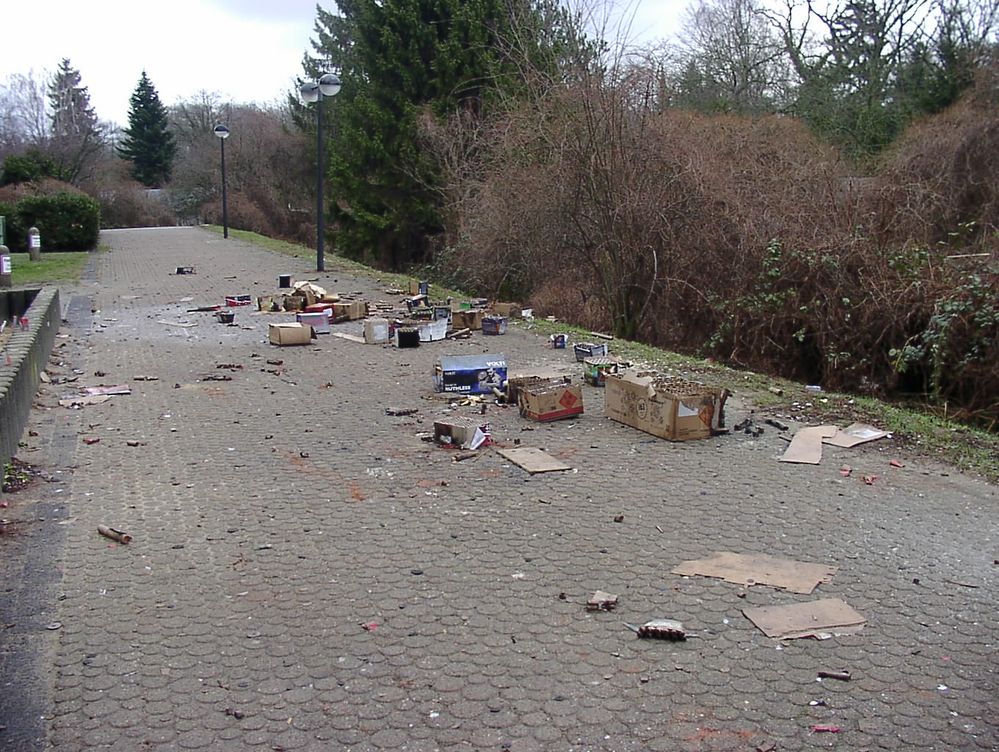 Müllcontainer sind 20m entfernt!