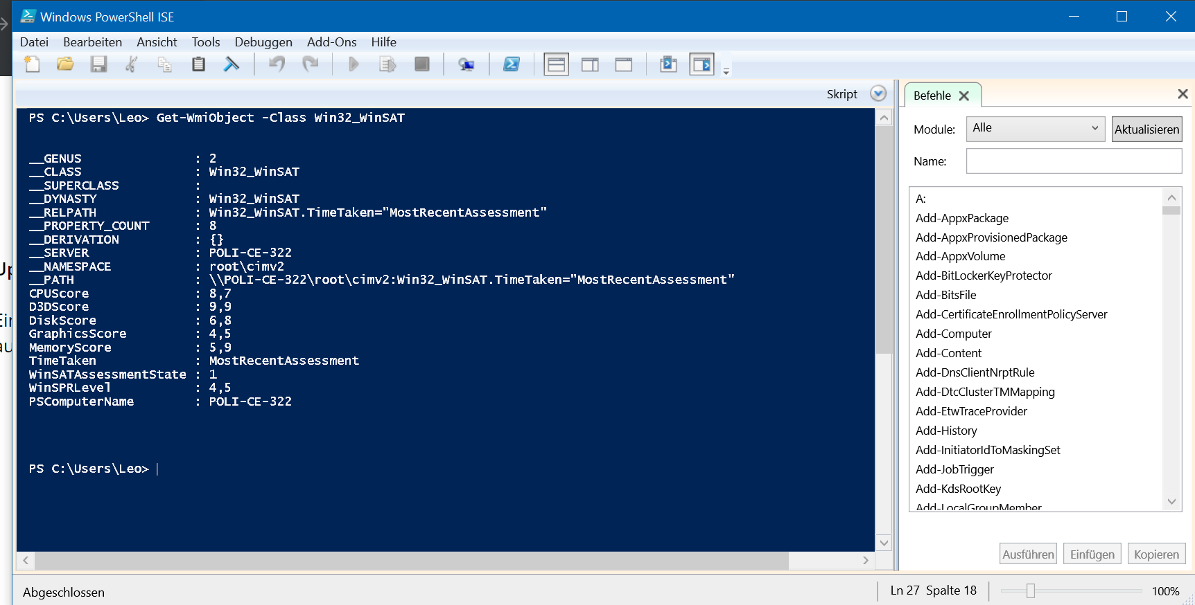 powershell_ise.exe statt Powershell - MEDION Community