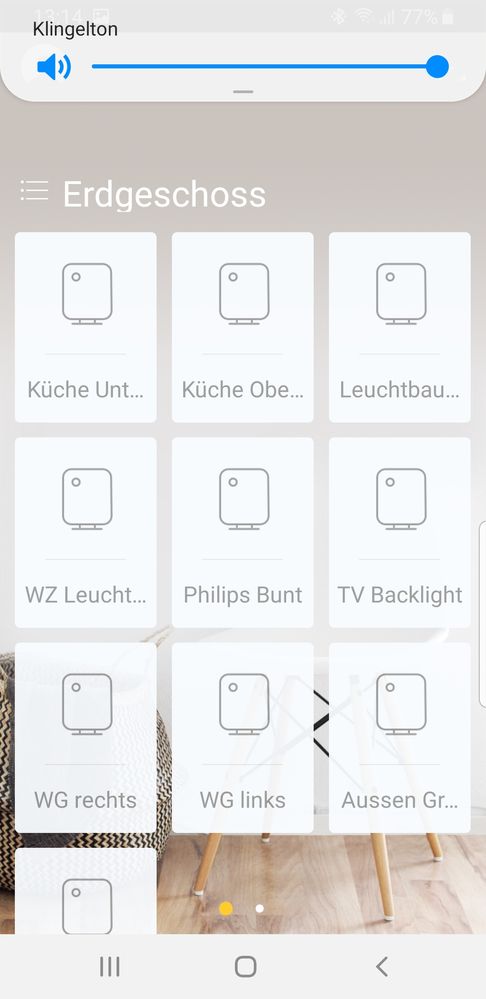 Zurück im ersten Raum, alles deaktiv