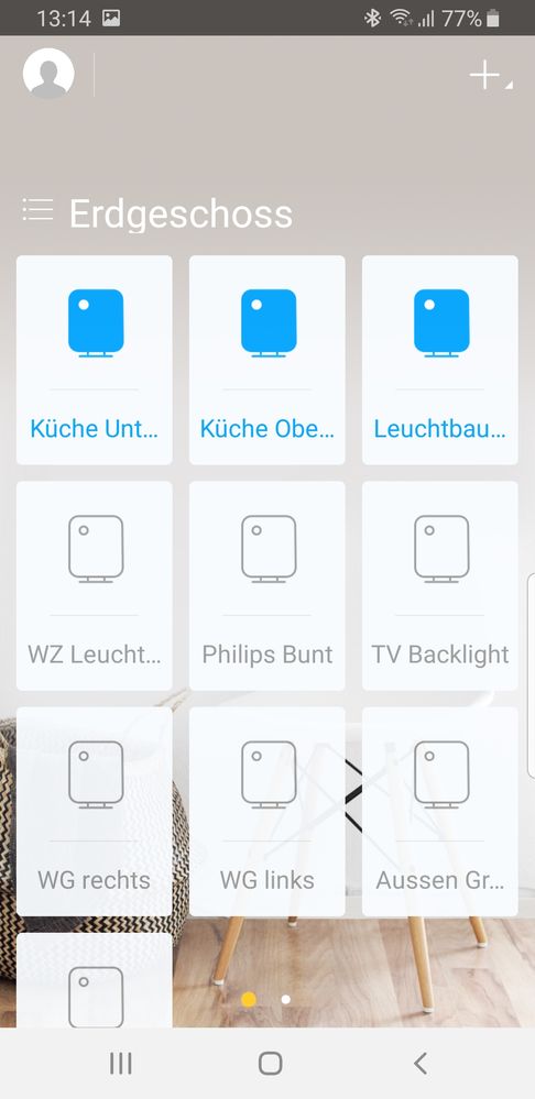 Raum neu aufrufen und alles geht