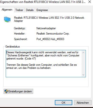 Realtek RTL8188CU Wireless 802.11n USB Net... - MEDION Community