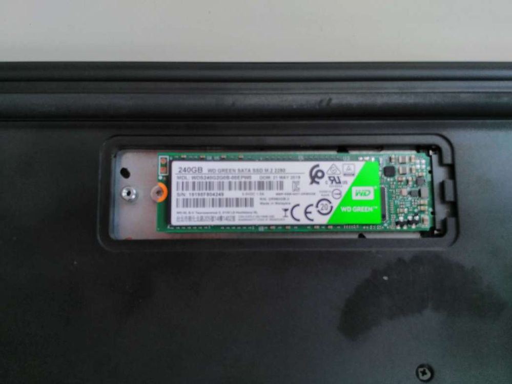 ssd eingesteckt aber nicht arritiert