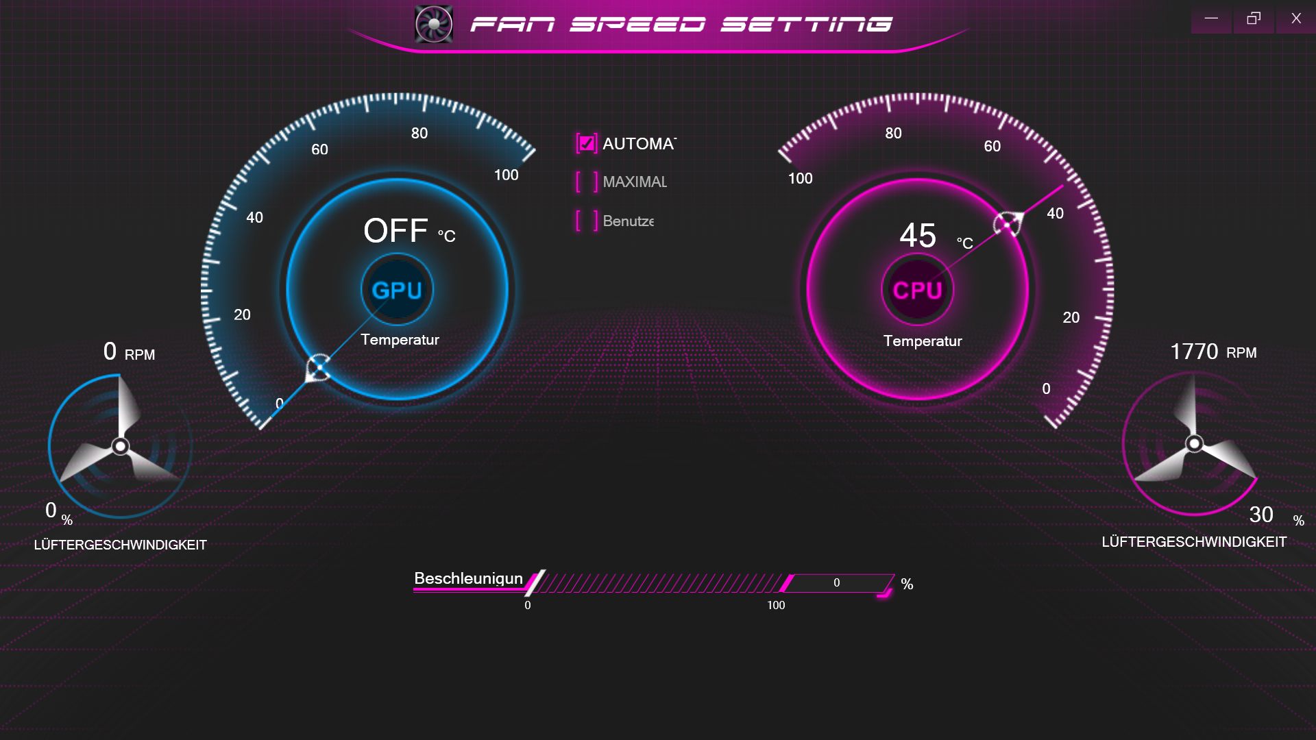 Gelöst Erazer P15805 Fan Speed Settings setzen sich immer... MEDION Community