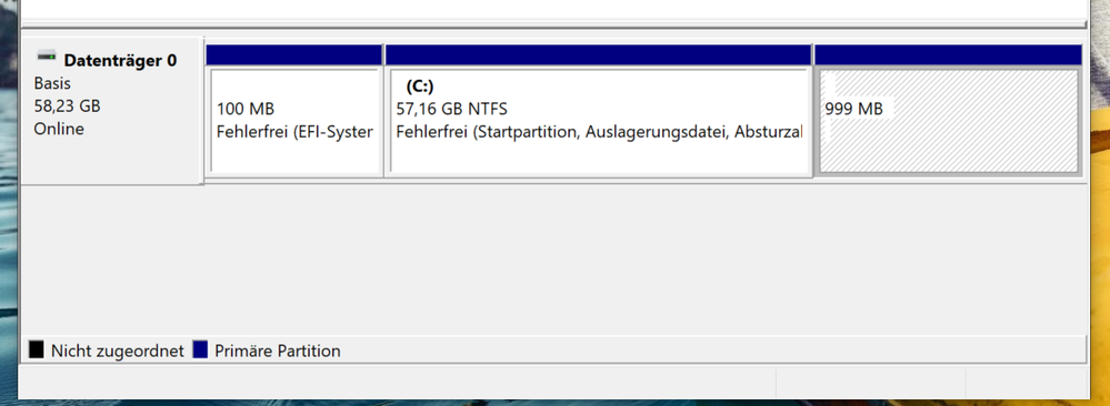 Win10 1909 MCT Install auf isolierter eMMC